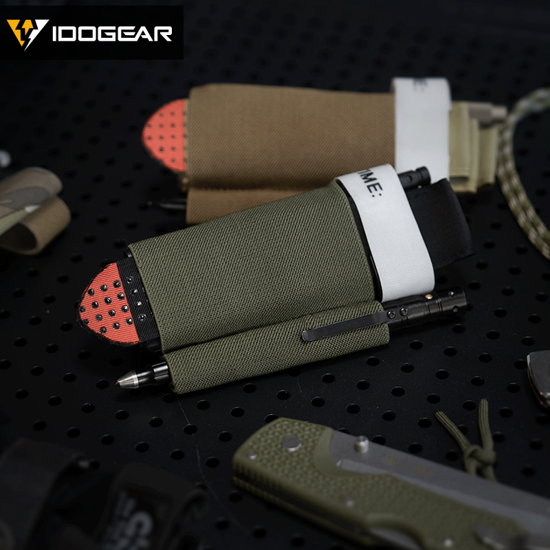 IDOGEAR Tactical Tourniquet Holder for Belt Elastic Band Hook&loop 3958