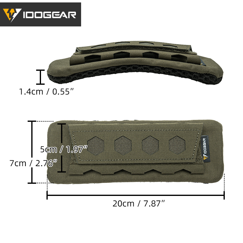 IDOGEAR Tactical 3D Shoulder Pads Shock-absorbing Laser Cut For Tactical Vest 3960