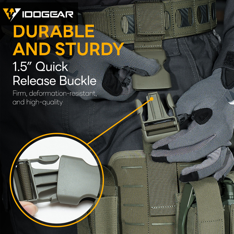 IDOGEAR Tactical Thigh MOLLE Panel for Belt Multi-function Expansion Panel Lightweight Adjustable Tactical Accessory 3961