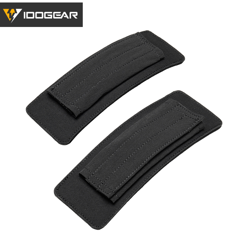 IDOGEAR Shoulder Pads 2 Pack Hook‑and‑Loop Detachable Breathable Cushion for Vest Shoulder Straps AC3963