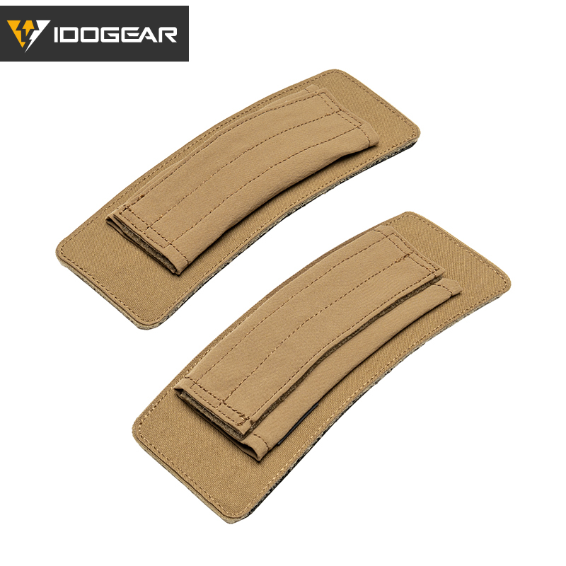 IDOGEAR Shoulder Pads 2 Pack Hook‑and‑Loop Detachable Breathable Cushion for Vest Shoulder Straps AC3963