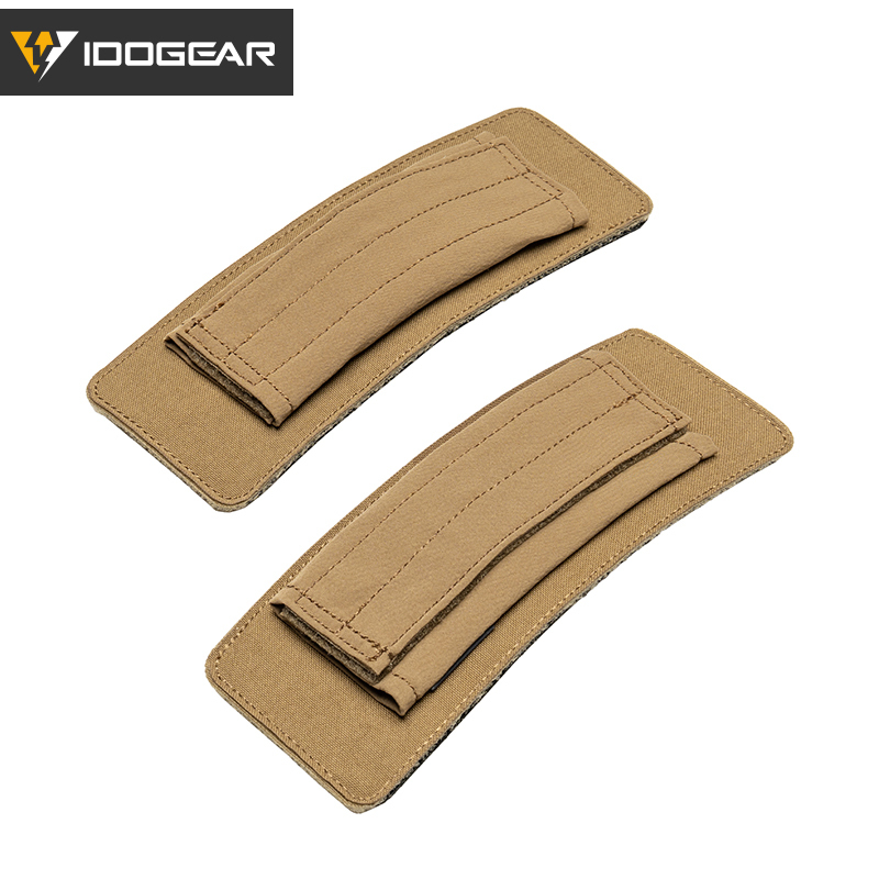 IDOGEAR Shoulder Pads 2 Pack Hook‑and‑Loop Detachable Breathable Cushion for Vest Shoulder Straps AC3963