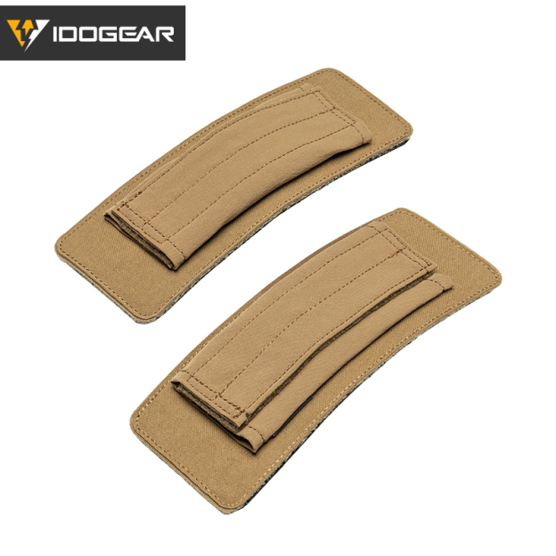 IDOGEAR Shoulder Pads 2 Pack Hook‑and‑Loop Detachable Breathable Cushion for Vest Shoulder Straps AC3963