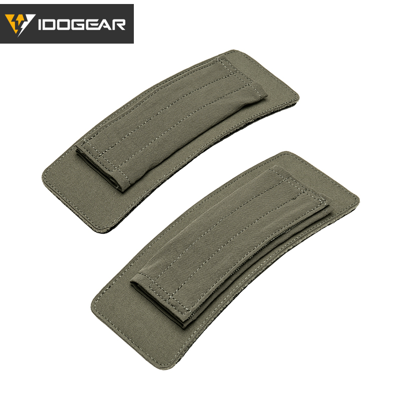 IDOGEAR Shoulder Pads 2 Pack Hook‑and‑Loop Detachable Breathable Cushion for Vest Shoulder Straps AC3963