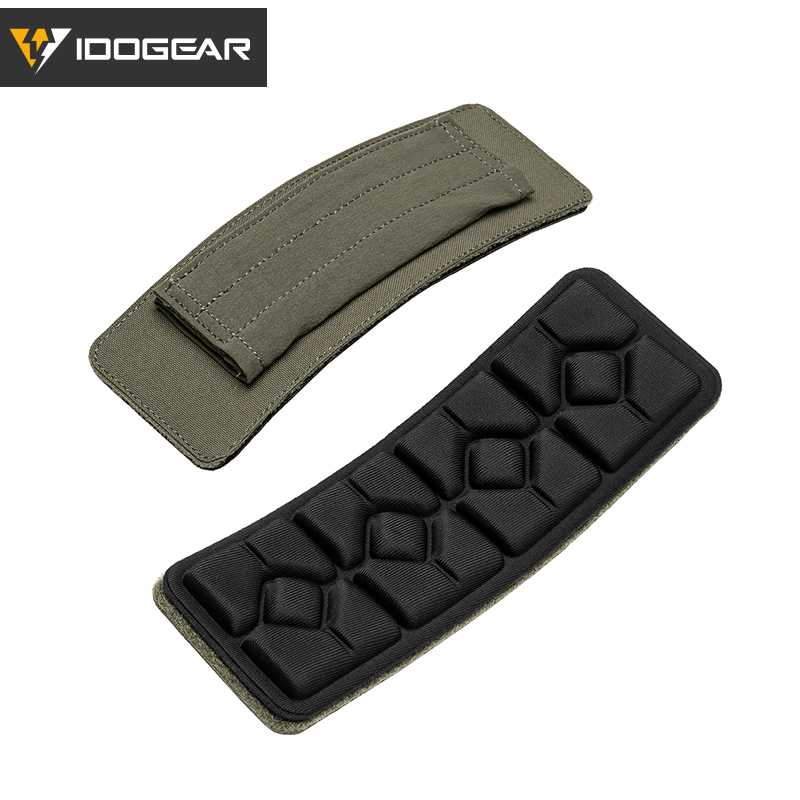 IDOGEAR Shoulder Pads 2 Pack Hook‑and‑Loop Detachable Breathable Cushion for Vest Shoulder Straps AC3963