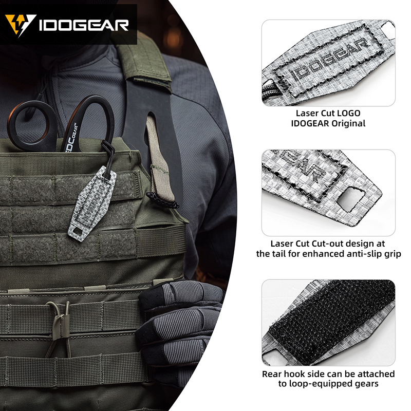 IDOGEAR TEGRIS Pull Handle Reusable Multifunctional Lightweight for Vest Pouch 3964
