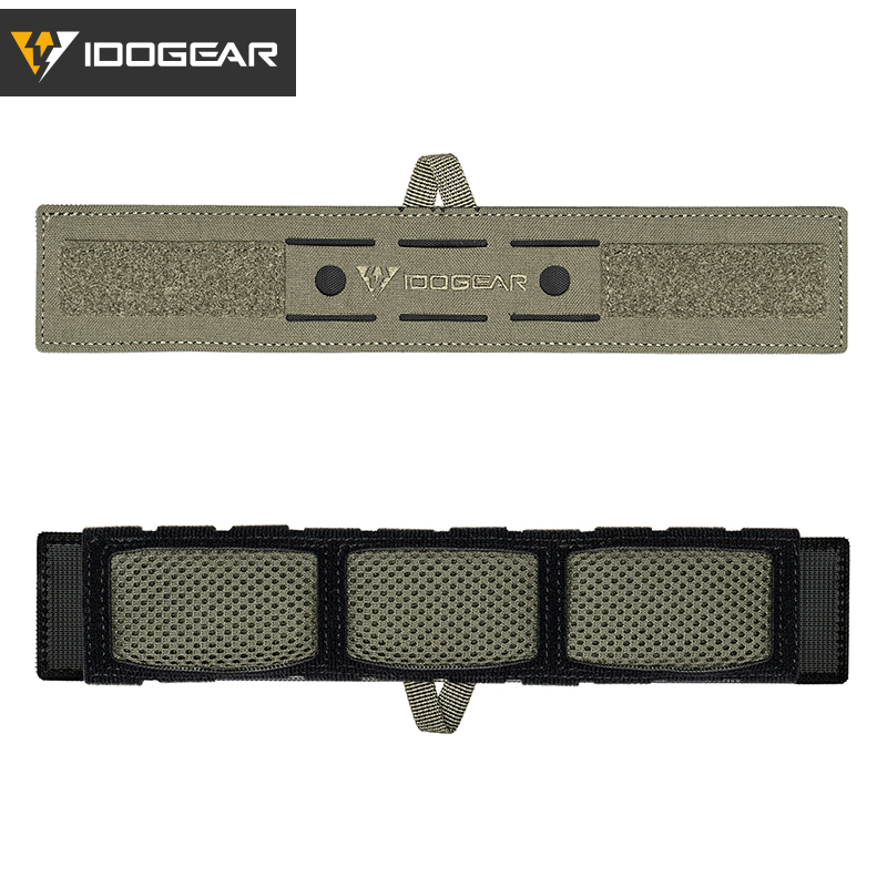 IDOGEAR Headset Cover Adjustable Headband Sleeve with MOLLE Slots Hook and Loop Patch Panel 3967