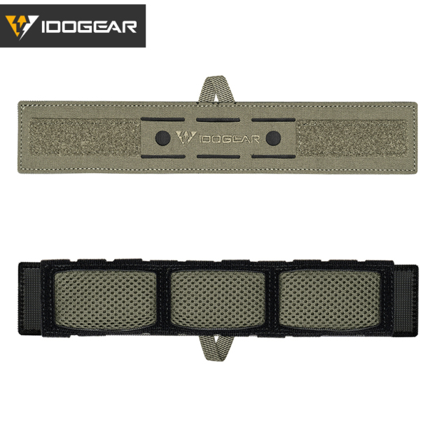 IDOGEAR Headset Cover Adjustable Headband Sleeve with MOLLE Slots Hook and Loop Patch Panel 3967