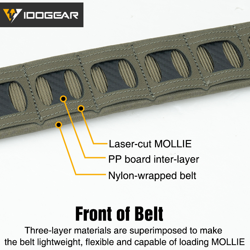IDOGEAR Tactica Belts 2" Quick Release Molle EDC Sport Belt 3431