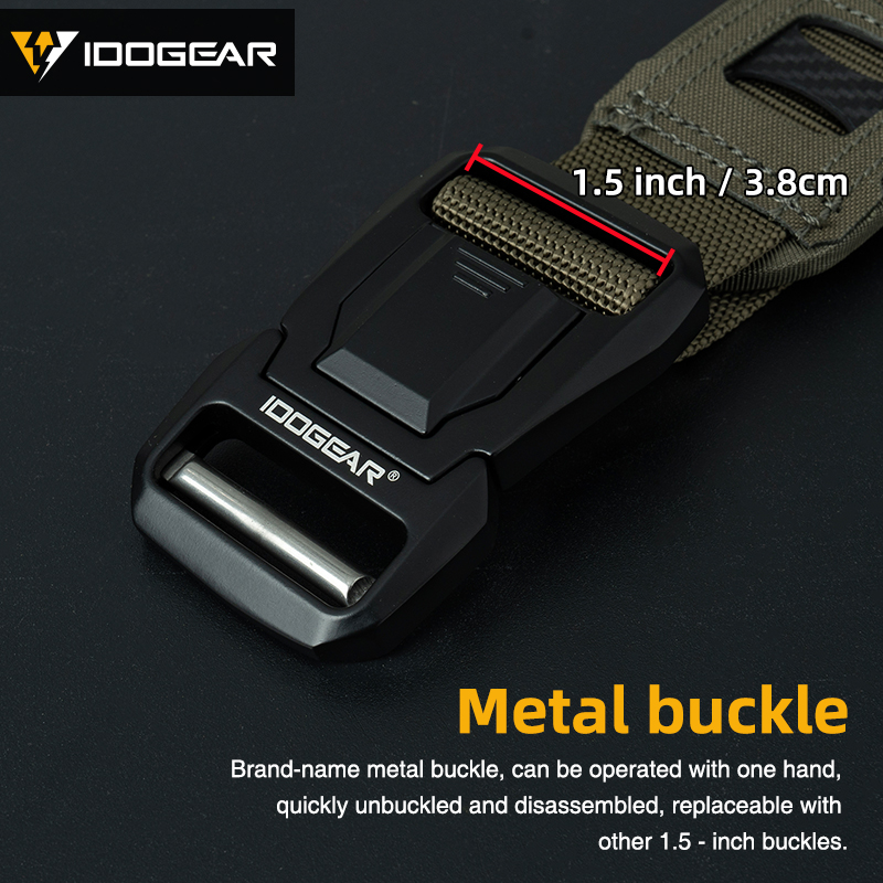 IDOGEAR Tactica Belts 2" Quick Release Molle EDC Sport Belt 3431