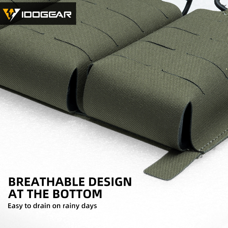 IDOGEAR KTAR Front Flap Triple Mag Pouch Tactical Laser Cut Design 35100