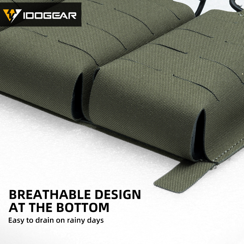 IDOGEAR KTAR Front Flap Triple Mag Pouch Tactical Laser Cut Design 35100