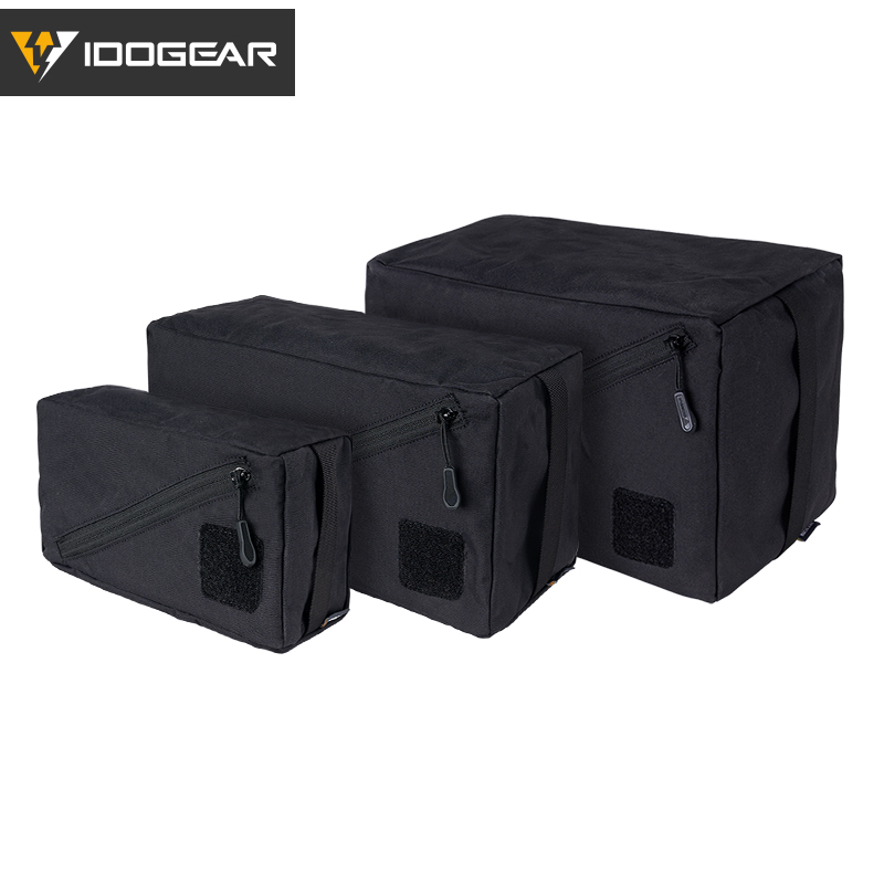 IDOGEAR Tactical Storage Bag Nylon Small Medium Large 3 PCS Packing Cu
