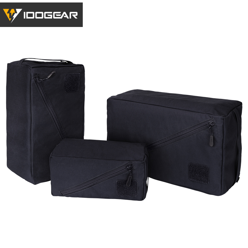 IDOGEAR Tactical Storage Bag Nylon Small Medium Large 3 PCS Packing Cubes Set