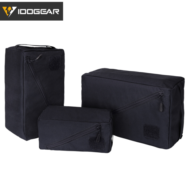 IDOGEAR Tactical Storage Bag Nylon Small Medium Large 3 PCS Packing Cubes Set