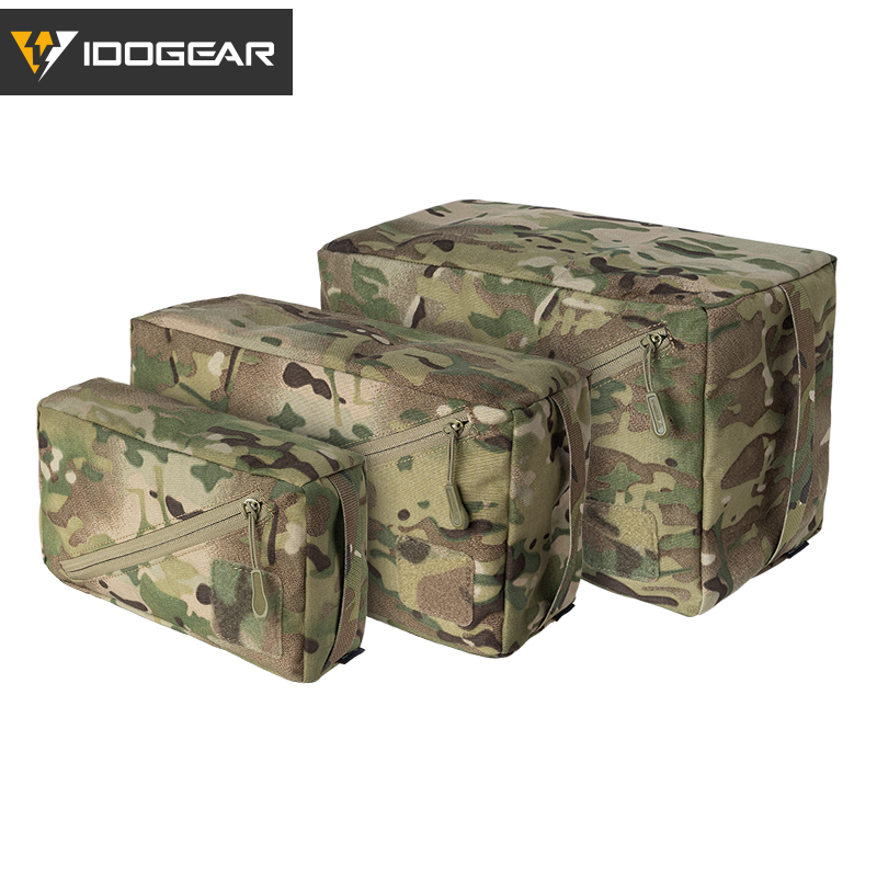 IDOGEAR Tactical Storage Bag Nylon Small Medium Large 3 PCS Packing Cubes Set