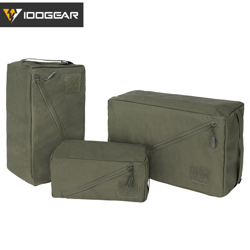 IDOGEAR Tactical Storage Bag Nylon Small Medium Large 3 PCS Packing Cubes  Set 35101