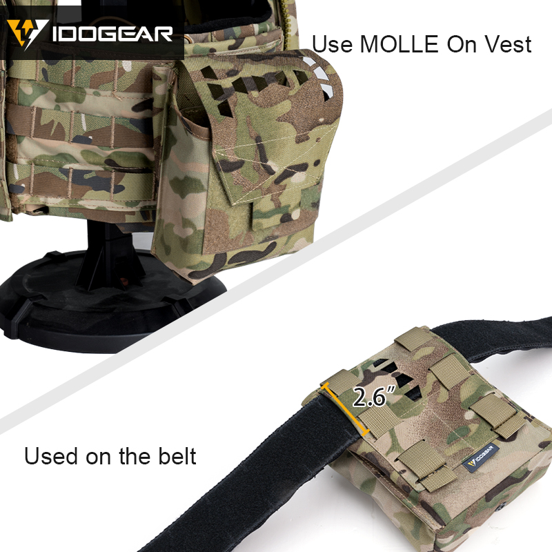 IDOGEAR Tactical Sundries Pouch SS STYLE JSTA Tool Pouch With Back insert Mag Pouch MOLLE Multicam Multi-Function Pouch 35104-IDOGEAR INDUSTRIAL
