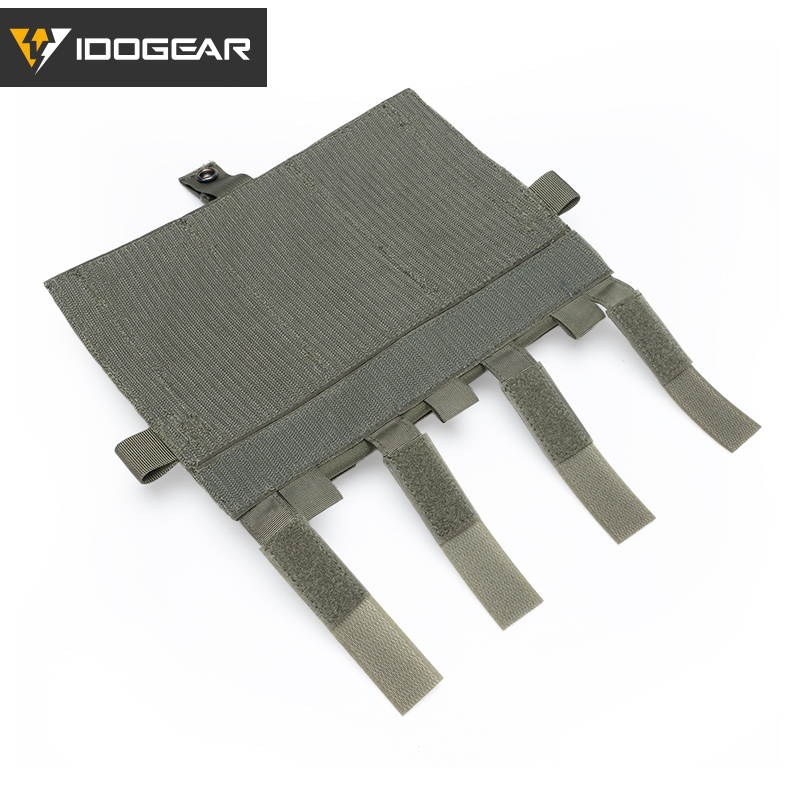 IDOGEAR Detachable Flap Flat Triple Mag Pouch 5.56 M4 MOLLE Panel Airsoft Ammo Pouch Tactical Equipment 35106-IDOGEAR INDUSTRIAL