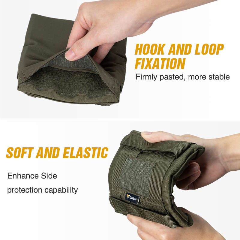 IDOGEAR Tactical Vest Side Pouch for JPC2.0 AVS LV119  MOLLE Hook&Loop 35107
