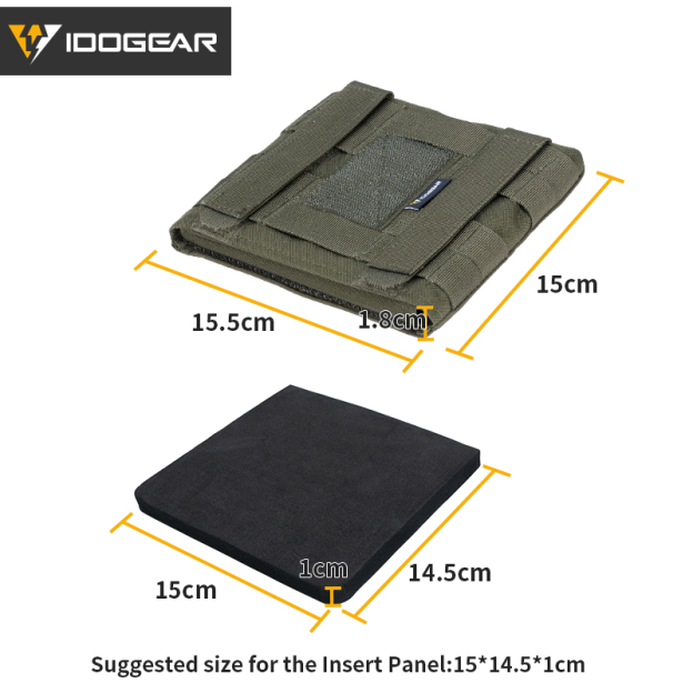 IDOGEAR Outdoor Vest Side Pouch for JPC2.0 AVS LV119 MOLLE Hook&Loop 35107