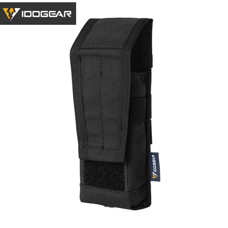 IDOGEAR Tactical horizontal Airsoft SINGLE MAG POUCH for M4 M14 M16 AR15 AR10 G36 Magazine 35108