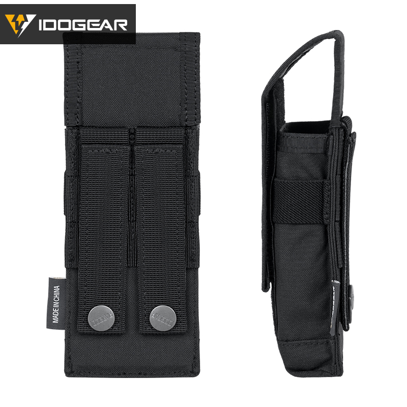IDOGEAR Tactical horizontal Airsoft SINGLE MAG POUCH for M4 M14 M16 AR15 AR10 G36 Magazine 35108