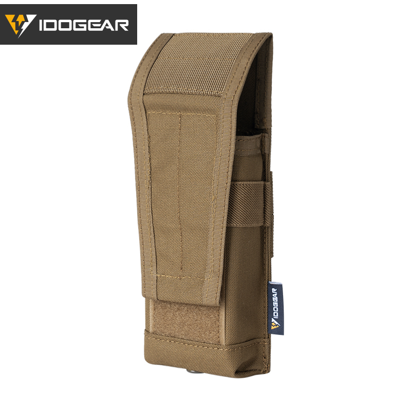 IDOGEAR Tactical horizontal Airsoft SINGLE MAG POUCH for M4 M14 M16 AR15 AR10 G36 Magazine 35108