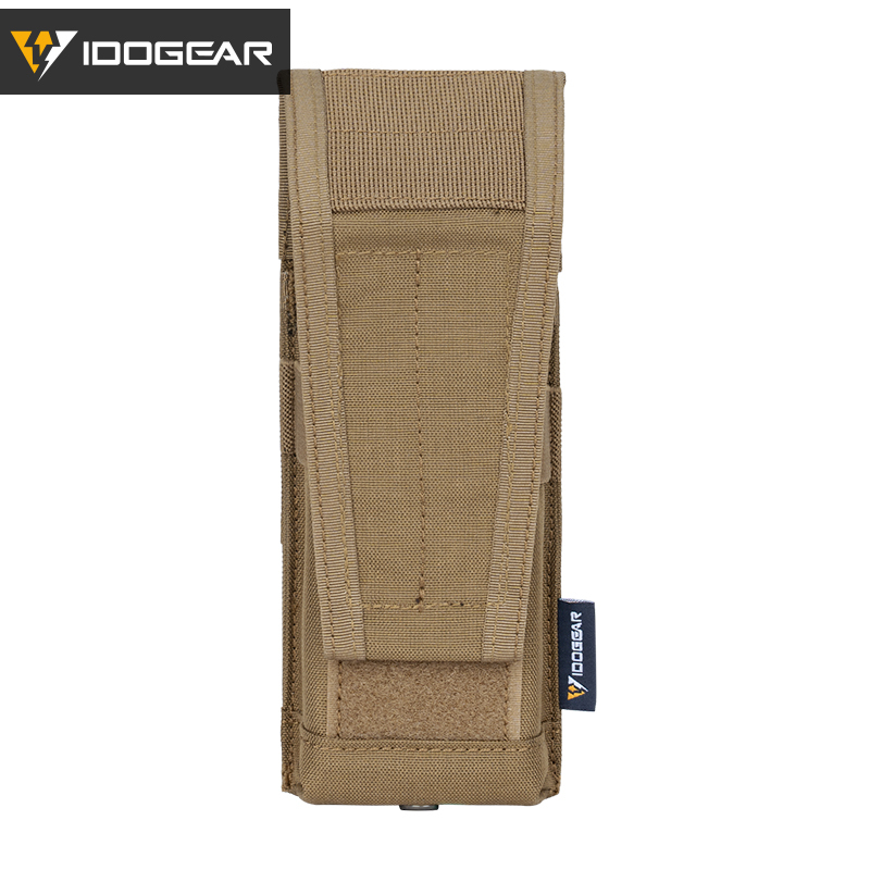 IDOGEAR Tactical horizontal Airsoft SINGLE MAG POUCH for M4 M14 M16 AR15 AR10 G36 Magazine 35108