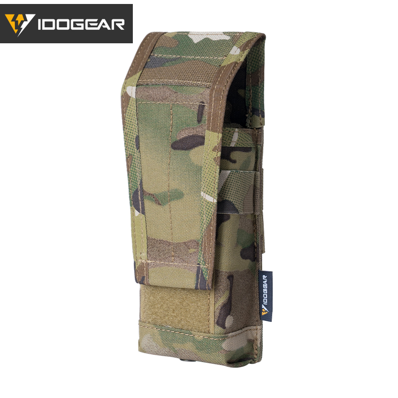 IDOGEAR Tactical horizontal Airsoft SINGLE MAG POUCH for M4 M14 M16 AR15 AR10 G36 Magazine 35108