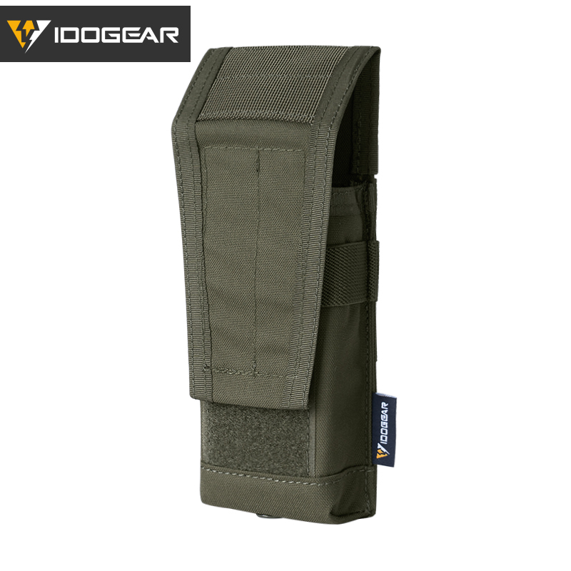 IDOGEAR Tactical horizontal Airsoft SINGLE MAG POUCH for M4 M14 M16 AR