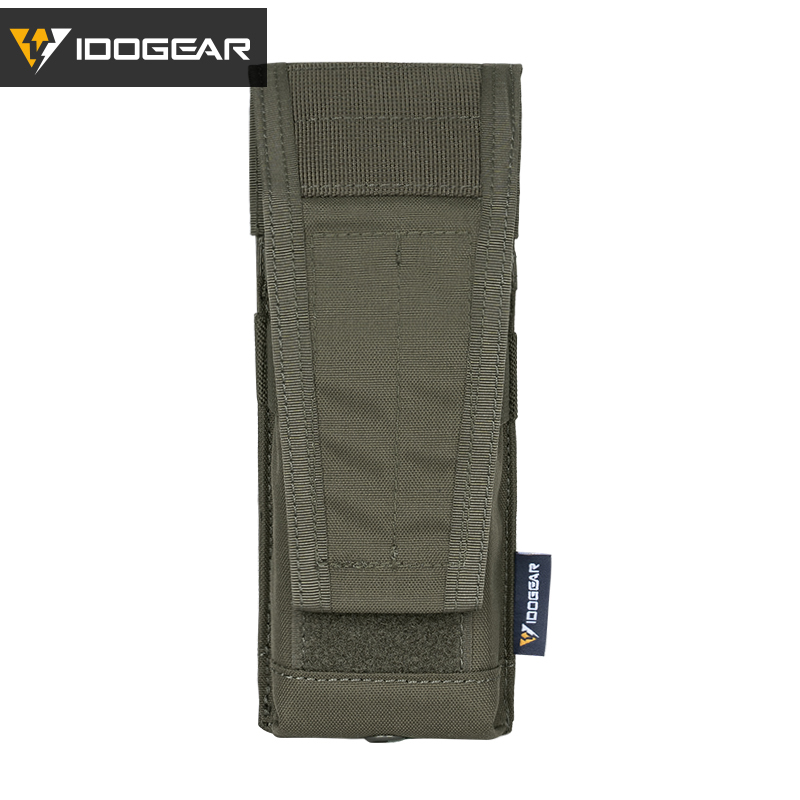 IDOGEAR Tactical horizontal Airsoft SINGLE MAG POUCH for M4 M14 M16 AR15 AR10 G36 Magazine 35108