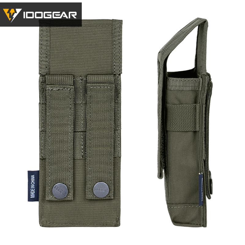IDOGEAR Tactical horizontal Airsoft SINGLE MAG POUCH for M4 M14 M16 AR15 AR10 G36 Magazine 35108