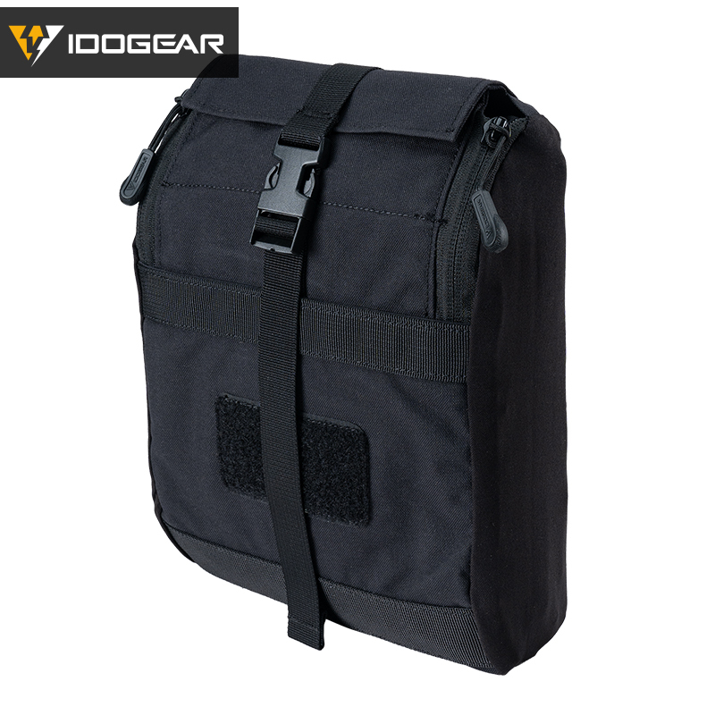 IDOGEAR Tactical Multi-Function Pouch for Tactical Vest Airsoft Military Molle Zipper Pack Pouch Bag 500D 35109-IDOGEAR INDUSTRIAL