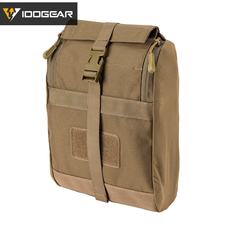 IDOGEAR Tactical Multi-Function Pouch for Tactical Vest Airsoft Military Molle Zipper Pack Pouch Bag 500D  35109-IDOGEAR INDUSTRIAL