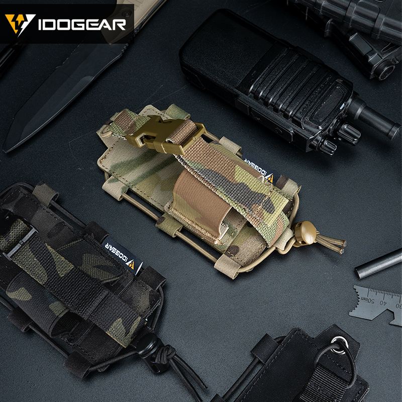 IDOGEAR Tactical Radio Pouch Gridlok BAOFENG/POFUNG UV5R UV82 Talkie Walkie MOLLE Radio Pouch 35110