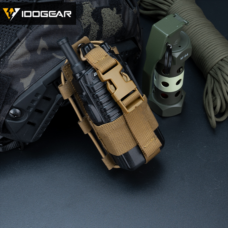 IDOGEAR Tactical Radio Pouch Gridlok BAOFENG/POFUNG UV5R UV82 Talkie Walkie MOLLE Radio Pouch 35110