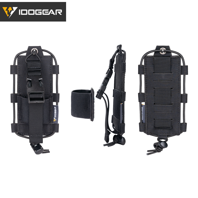 IDOGEAR Tactical Radio Pouch Gridlok BAOFENG/POFUNG UV5R UV82 Talkie Walkie MOLLE Radio Pouch 35110