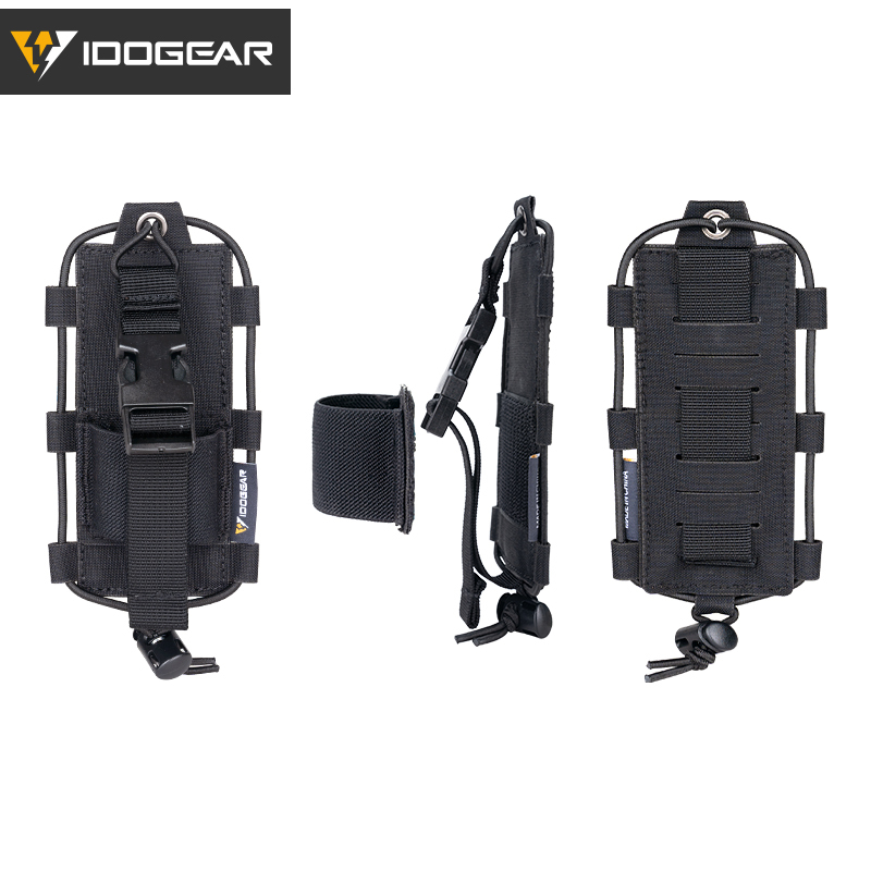 IDOGEAR Tactical Radio Pouch Gridlok BAOFENG/POFUNG UV5R UV82 Talkie Walkie MOLLE Radio Pouch 35110
