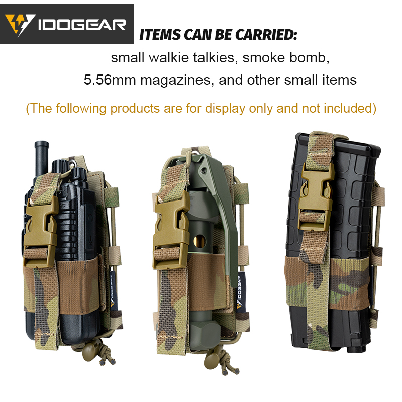 IDOGEAR Tactical Radio Pouch Gridlok BAOFENG/POFUNG UV5R UV82 Talkie Walkie MOLLE Radio Pouch 35110