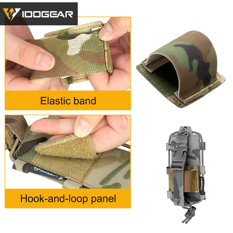 IDOGEAR Tactical Radio Pouch Gridlok BAOFENG/POFUNG UV5R UV82 Talkie Walkie MOLLE Radio Pouch 35110