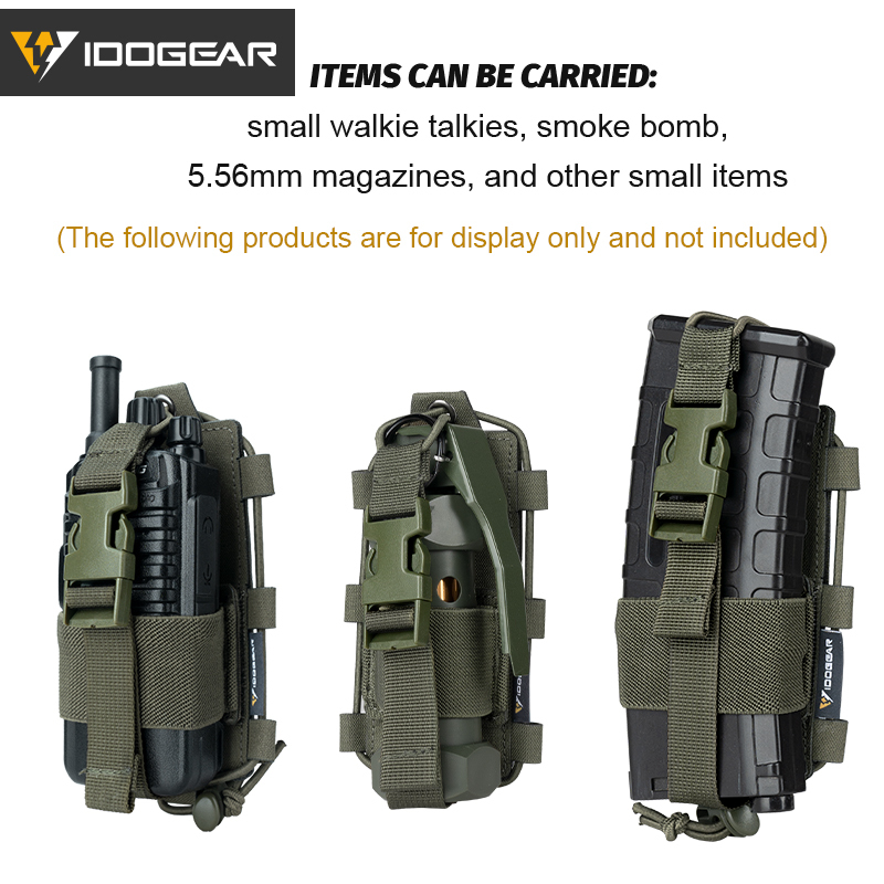 IDOGEAR Radio Pouch for BAOFENG UV5R/UV82 – Gridlok MOLLE Attachment System 35110
