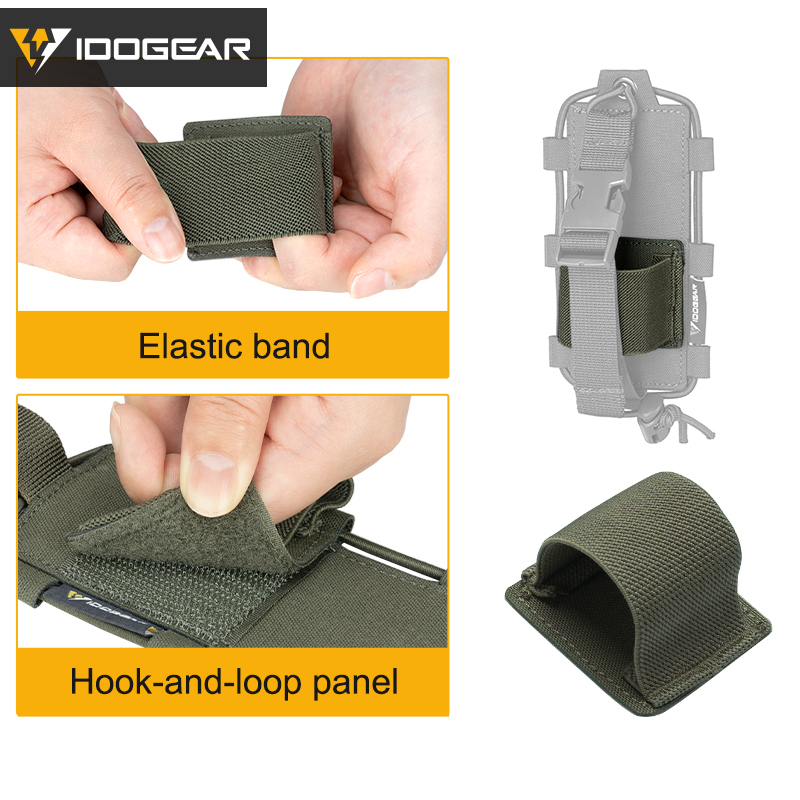 IDOGEAR Radio Pouch for BAOFENG UV5R/UV82 – Gridlok MOLLE Attachment System 35110