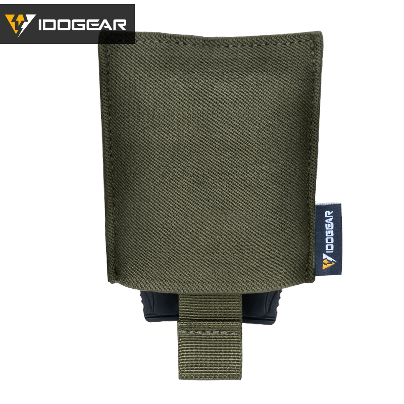 IDOGEAR Battle Dump Pouch Tactical Belt Mounted Ultralight MOLLE Dump Pouch, Roll Up Foldable Magazine Mag Pouch 35111-IDOGEAR INDUSTRIAL