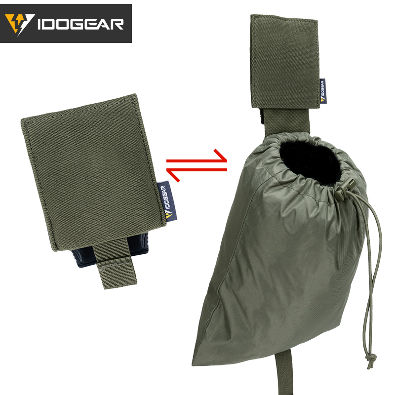 IDOGEAR Tactical Hidden Recycling Mini Pouch MOLLE Roll-Up Foldable Magazine Mag Pouch 35111