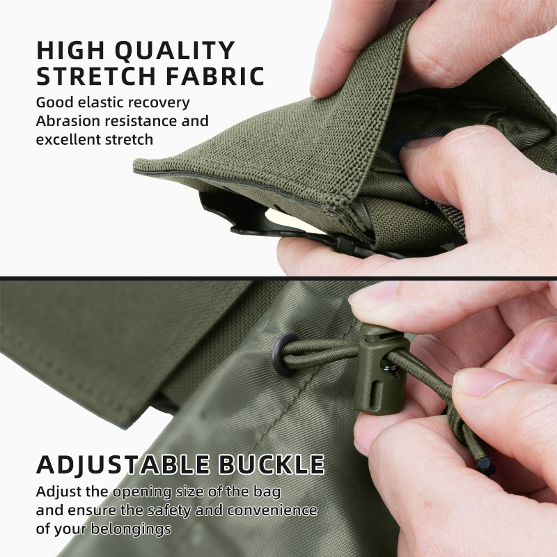 IDOGEAR Tactical Hidden Recycling Mini Pouch MOLLE Roll-Up Foldable Magazine Mag Pouch 35111