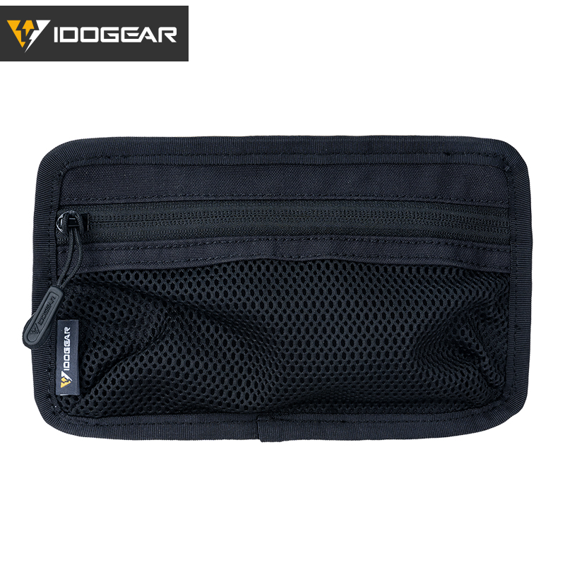IDOGEAR Tactical Zipper Bag Compartment Pouch Inner Hook & Loop Divided Mesh Causal Pouch 35112