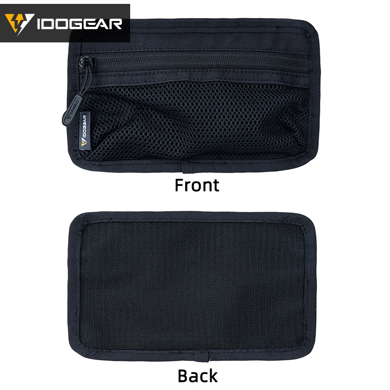 IDOGEAR Tactical Zipper Bag Compartment Pouch Inner Hook & Loop Divided Mesh Causal Pouch 35112