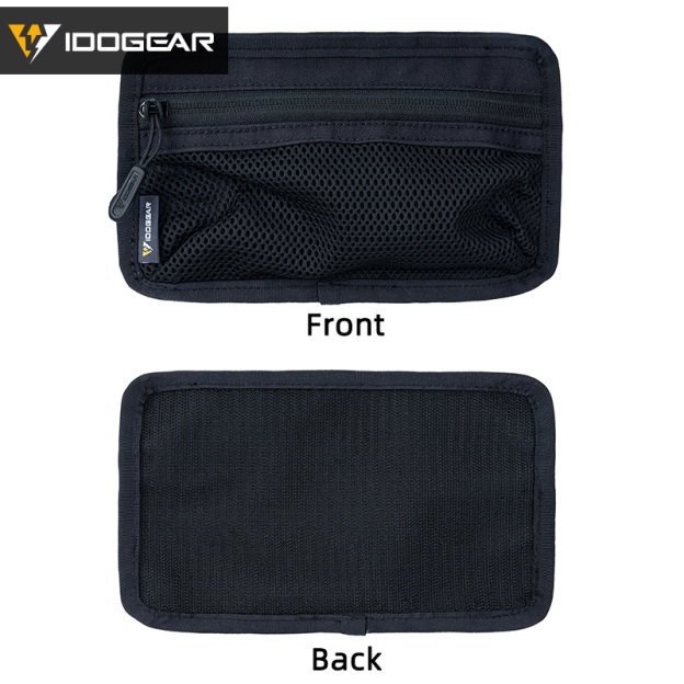 IDOGEAR Tactical Zipper Bag Compartment Pouch Inner Hook & Loop Divided Mesh Causal Pouch 35112
