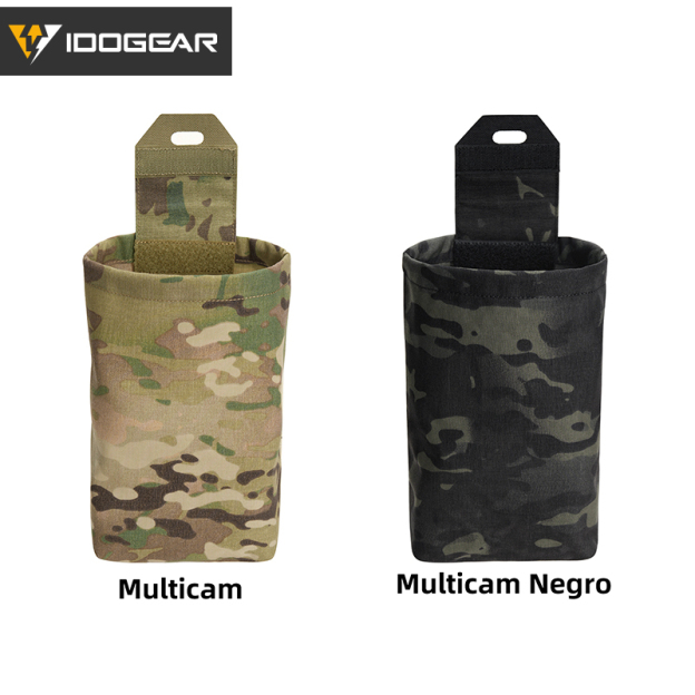 IDOGEAR Roll-Up Dump Pouch Foldable MOLLE Utility Storage Pouch for Outdoor Camping Hiking 35116